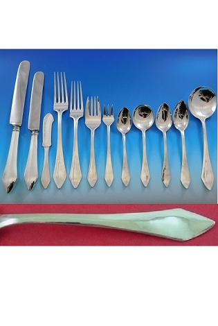 Chatham by Durgin Sterling Silver Flatware Set For 8 Service 109 Pieces Dinner